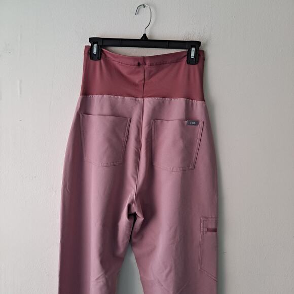 FIGS Zamora Maternity Jogger Scrub Pants Mineral Mauve Womens Tall Size XXS NWT - Picture 7 of 11